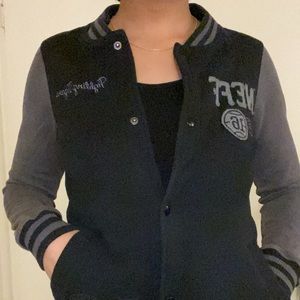 NEFF Button Down Varsity Sweater.